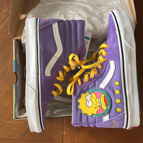 Limited Edition The Simpsons ™️ x Vans Lisa Simpson Sneakers | New In Box - Picture 14 of 16
